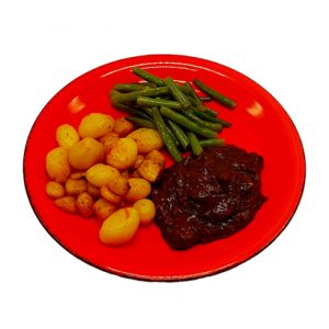 Afbeelding Zuurvlees met Krieltjes en Bonen