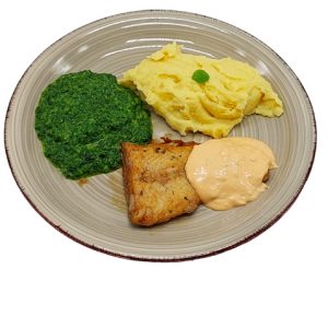 Afbeelding Pangafilet met Puree en Spinazie